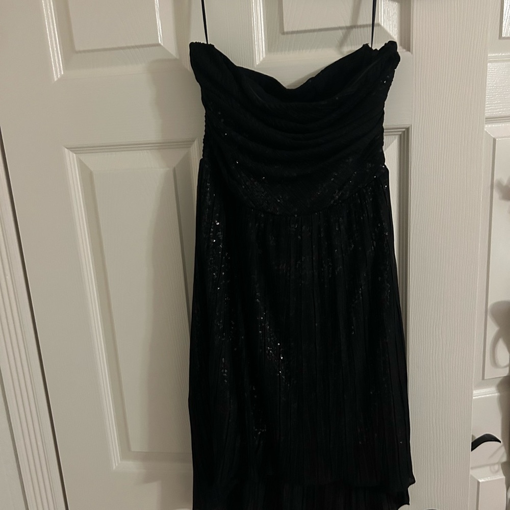 Express Elegant Black Sequined Evening Dress